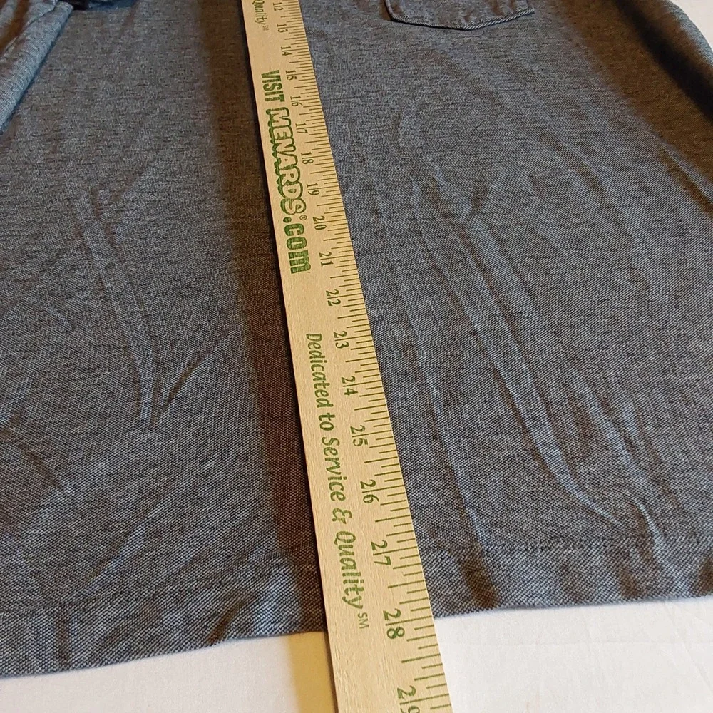 Banana Republic Wicking Pique Heather Blue Polo Shirt Mens Size Lg Modern Casual
